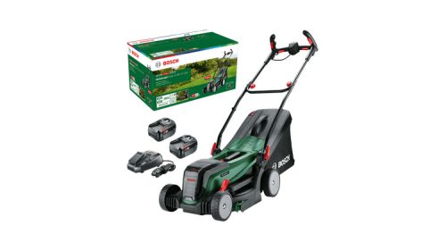 BOSCH 06008B9E00 UniversalRotak 2x18V-37-550 Akkus fűnyíró (2x18V 4,0 Ah)