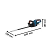 BOSCH GHE 18V-60 Sövényvágó (akku és töltő nélkül)