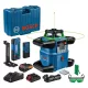 BOSCH 0601061V00 GRL 650 CHVG zöld Forgólézer (LR 65 G lézervevő, RB 60 Tartó, RC 6 Távirányító, WM 6 Fali tartó, ProCore 18V 4,0Ah Li-Ion akkumulátor, GAL 18V-40 Professional gyorstöltő, BA1 alkáli elem adapter