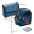 BOSCH 0601063L00 GLL 2-10 Vonallézer + 3 db 1,5-V-LR6 (AA)