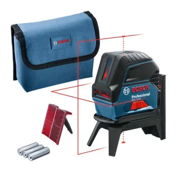   BOSCH 0601066E00 GCL 2-15 Kombilézer + RM 1 Tartó Kartondobozban