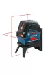 BOSCH 0601066E02 GCL 2-15 Kombilézer + RM1 Tartó + Szerszámtáska