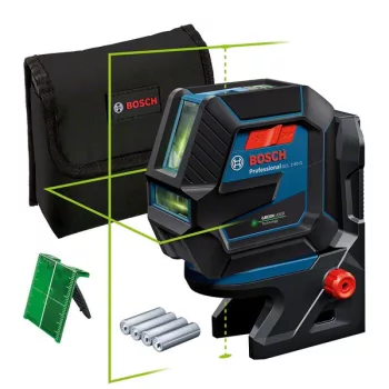   BOSCH 0601066M02 GCL 2-50 G zöld Kombilézer + RM 10 Tartó + Fali tartó