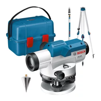   BOSCH 0601068002 GOL 26 D Optikai szintezőkészülék + BT 160 Állvány + GR 500 Mérőléc