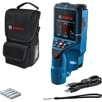   BOSCH 0601081600 D-tect 200 C Falszkenner + 4xAA elemek + elem adapter + USB-C Kábel + csuklópánt + zsák + kartondoboz