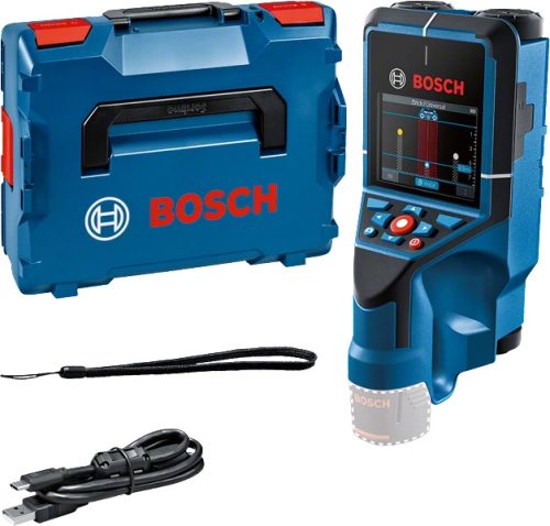 BOSCH 0601081608 D-tect 200 C Falszkenner + USB-C Kábel + csuklópánt + L-boxx