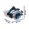   BOSCH 06016C1003 GKS 18V-57-2 GX Professional Akkus körfűrész  (akku és töltő nélkül)