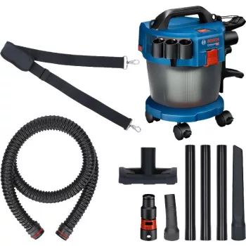   BOSCH 06019C6302 GAS 18V-10 L Akkus porszívó görgőkkel (akku és töltő nélkül)