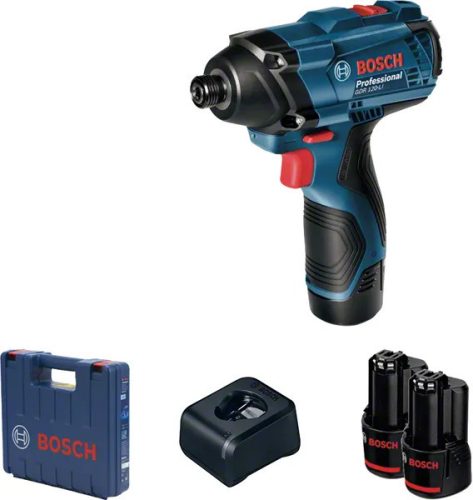 BOSCH 06019F0001 GDR 120-LI Akkus ütvecsavarozó (2x1,5Ah) kofferben
