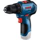 BOSCH 06019G9000 GSR 12V-30 Akkus fúrócsavarozó (2x2,0Ah) kofferben