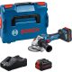 BOSCH 06019H6101 GWS 18V-15 SC BITURBO Akkus sarokcsiszoló 125 mm (2x8,0Ah ProCORE) L-Boxx-ban