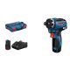 BOSCH 06019J9100 GSR 12V-35 HX Akkus fúrócsavarozó (2x3,0Ah) L-boxx-ban