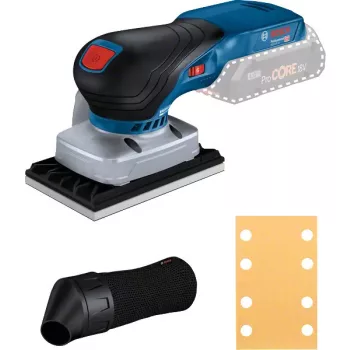   BOSCH 06019L0100 GSS 18V-13 Akkus rezgőcsiszoló (akku és töltő nélkül, 1 tárcsa) kartondobozban