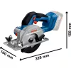 BOSCH 06019M3122 GKS 18V-51 Professional Akkus körfűrész 