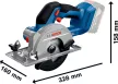 BOSCH 06019M3122 GKS 18V-51 Professional Akkus körfűrész 