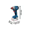   BOSCH 06019N2120 GDX 18V-285 Akkus ütvecsavarozó (akku és töltő nélkül) kartondobozban