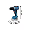 BOSCH 06019N3206 GSR 18V-65 Akkus fúró-csavarozó