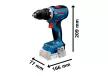 BOSCH 06019N3206 GSR 18V-65 Akkus fúró-csavarozó