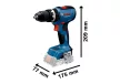 BOSCH 06019N3301 GSB 18V-65 Akkus Ütvefúró-Csavarozó (akku és töltő nélkül)