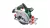 BOSCH 06033B1400 UniversalCirc 18V-53  Akkus körfűrész (Akku és töltő nélkül)