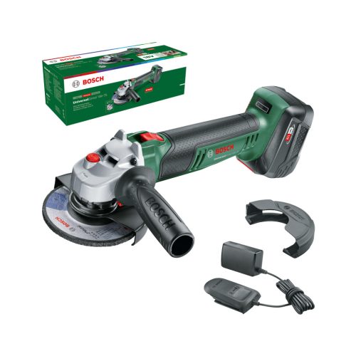 BOSCH 06033E5004 UniversalGrind 18V-75 Akkus sarokcsiszoló (Ø125 mm) szett (1x4,0 Ah)
