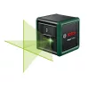   BOSCH 0603663C03 Quigo keresztvonalas zöld szintezőlézer + BT 150 állvány + 2 db 1.5V LR03 (AAA)