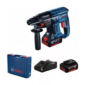   BOSCH 0611911121 GBH 180- LI (2x4.0Ah + GAL 18V-40) Akkus, szénkefementes fúrókalapács SDS-Plus kofferben