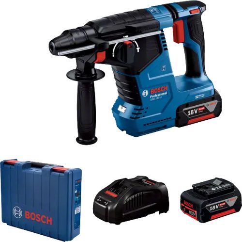 BOSCH 0611923021 GBH 187-LI Akkus fúrókalapács (2x5.0Ah + GAL 1880) szerszámkofferben