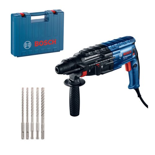 BOSCH 0615990M99 GBH 240 fúrókalapács + SDS plus készlet szerszámtáskában