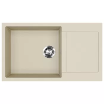   EVIDO CUBO XL 6 S Compact gránit mosogató, 860 x 500 mm, bézs