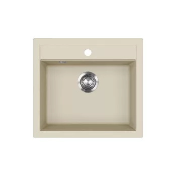 EVIDO QUADRO 6 gránit mosogató, 565 x 510 mm, bézs