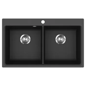 EVIDO QUADRO 9 gránit mosogató, 860 x 510 mm, antracit