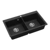EVIDO QUADRO 9 gránit mosogató, 860 x 510 mm, antracit