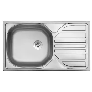   EVIDO BASIC MINI natúr rozsdamentes acél mosogató, 760 x 435 mm