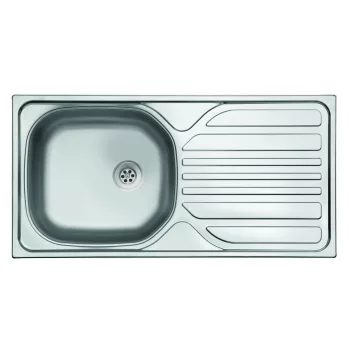   EVIDO BASIC natúr rozsdamentes acél mosogató, 860 x 435 mm