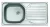 EVIDO BASIC natúr rozsdamentes acél mosogató, 860 x 435 mm