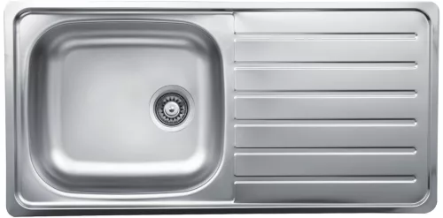 EVIDO TYPON XL 6 S natúr rozsdamentes acél mosogató, 1000 x 500 mm