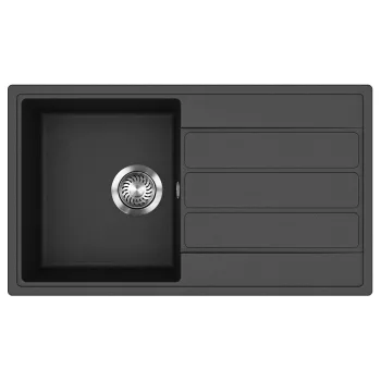EVIDO EASY 45 S gránit mosogató, 760 x 440 mm, antracit