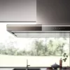   FALMEC LUMINA LED NRS sziget páraelszívó, 90 cm, inox/üveg