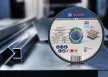 BOSCH 2608603169 Rapido egyenes WA 60 T BF, PRO Stainless Steel and Metal, vékony vágótárcsa kis sarokcsiszolóhoz, 115 mm, 22,23 mm, 1,0 mm