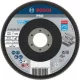 BOSCH 2608607320 PRO X571 legyezőtárcsa fémhez, kúpos, üvegszövet alátéttányér, Zirkon D= 125 mm; G= 120, hajlított