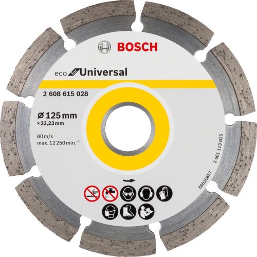 BOSCH 2608615028 ECO for Universal gyémánt vágótárcsa 125x22.23x2.0x7