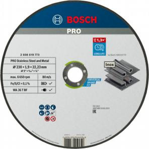 BOSCH 2608619773 Stainless Steel and Metal WA 36 T BF egyenes 230 x 1,9 x 22,23 mm