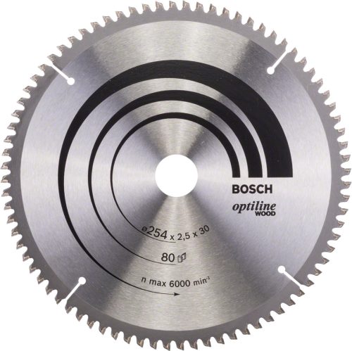 BOSCH 2608640437 Körfűrészlap Optiline Wood 254x30-80