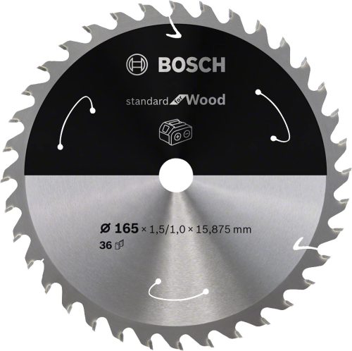 BOSCH 2608837686 PRO Wood cordless körfűrészlap, 165 x 1,5 x 20 mm