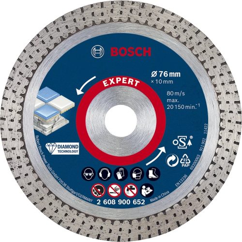 BOSCH 2608900652 EXPERT HardCeramic gyémánt vágótárcsa 76 x 1,5 x 10 mm