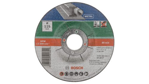 BOSCH 2609256332 5 részes hajlított darabolótárcsa-készlet fémhez 115 mm