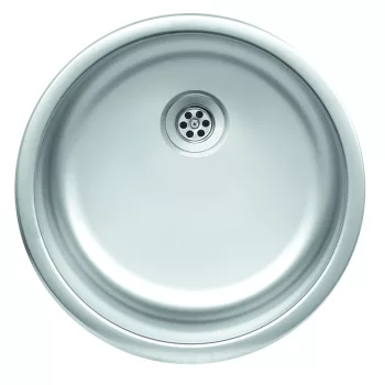 EVIDO RONDO natúr rozsdamentes acél mosogató, 446 mm