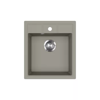 EVIDO EASY 45 gránit mosogató, 460 x 515 mm, platina