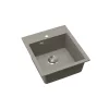 EVIDO EASY 45 gránit mosogató, 460 x 515 mm, platina